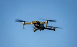Drone flying in Tanzania