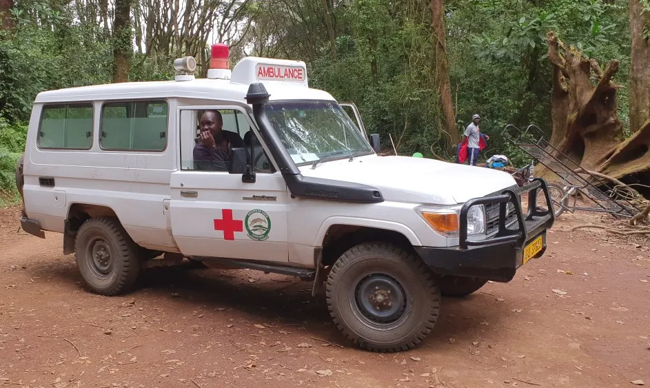 Kilimanjaro rescue vehicle used for mountain evacuation