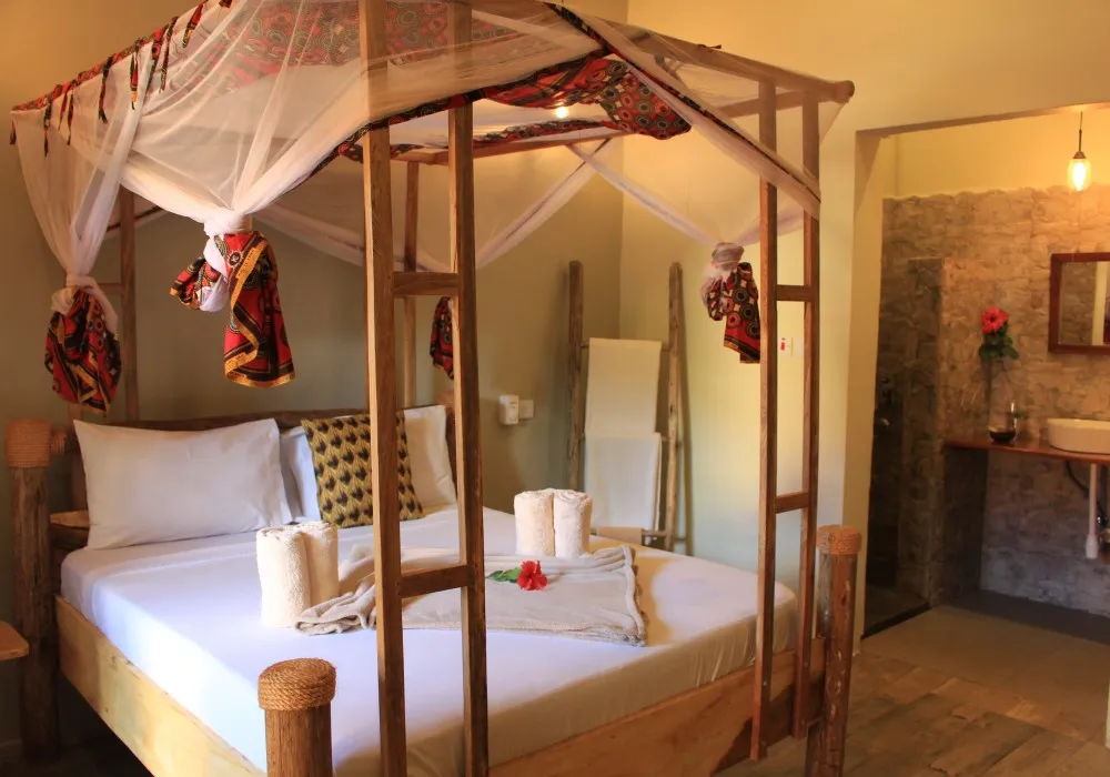 Guest room at Chanya Lodge in Moshi