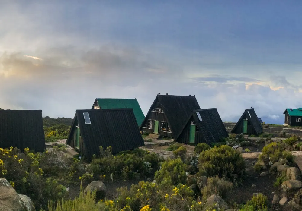 Horombo Huts on the Marangu Route on Mount Kilimanjaro