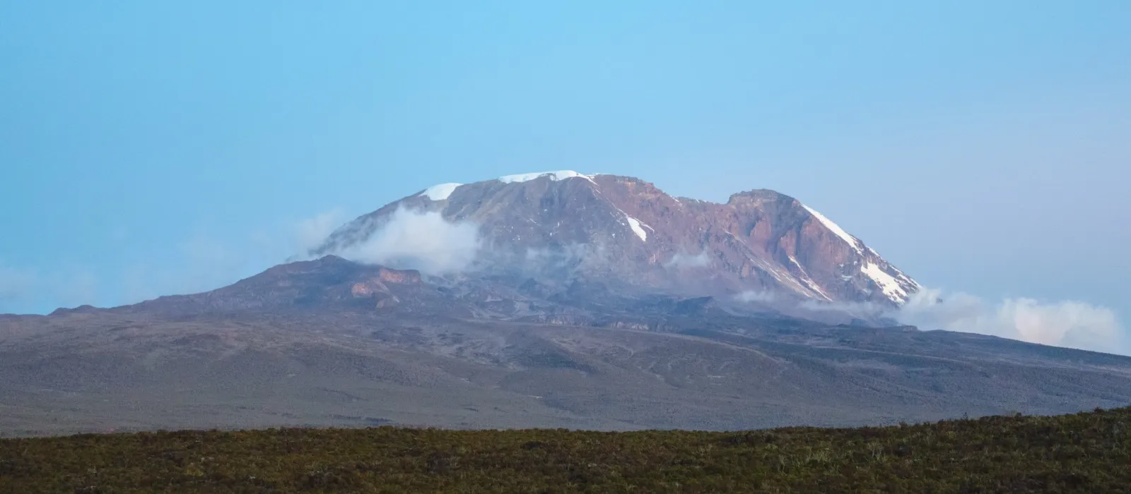Mount Kilimanjaro seen from the Northern Circuit route