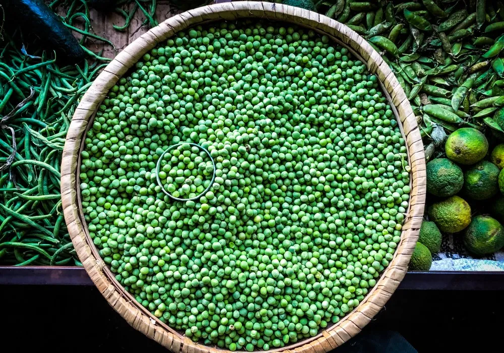 Fresh ingredients at Moshi market before a Kilimanjaro climb